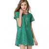 Casual Loose Lace Short-sleeved Dress