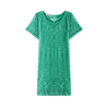 Casual Loose Lace Short-sleeved Dress