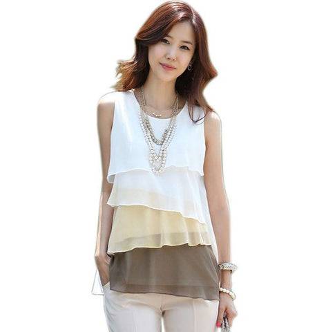 Summer Style Flounce Tiered Tops