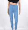 Denim Pencil Pants Stretch Waist